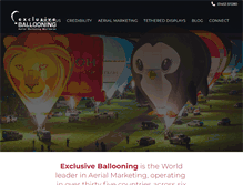 Tablet Screenshot of exclusiveballooning.co.uk
